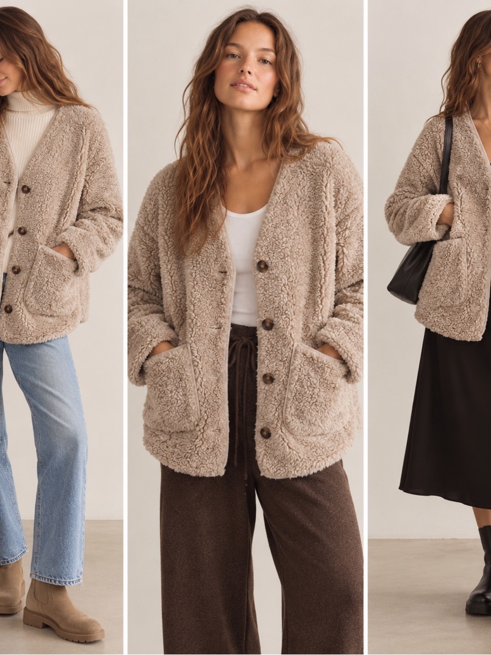 Wool blend Sheppard reversible jacket